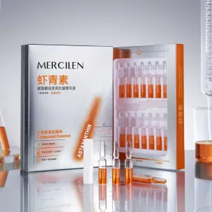 Ampulės odos priežiūrai "MERCILEN ASTAXANTHIN YEAST ESSENCE" 28 x 2 ml